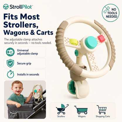 StrollPilot™ Toddler Steering Wheel