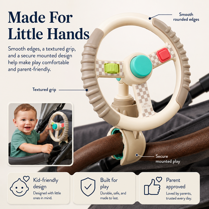 StrollPilot™ Toddler Steering Wheel